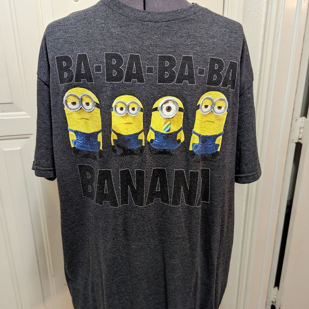 👍Despicables Me Shirt 100% Cotton XL Black Banana